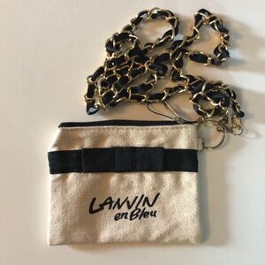 Lanvin Cream and Black Mini Bag